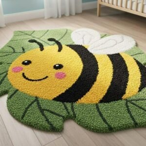 Happy Bee Kids Tufted Rug