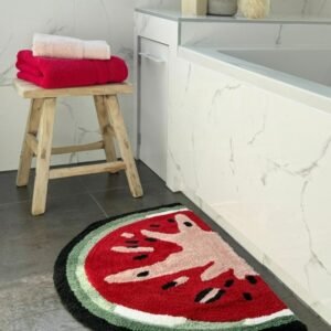 Watermelon Slice Kids Tufted Rug
